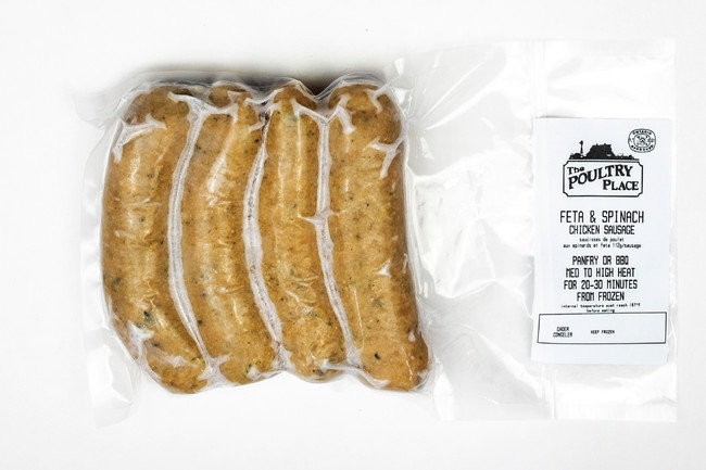 Feta and Spinach Chicken Sausage